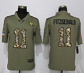 Nike Cardinals 11 Larry Fitzgerald Olive Camo Salute To Service Limited Jersey,baseball caps,new era cap wholesale,wholesale hats